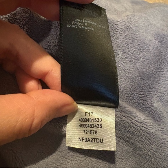 The North Face Women Light Lilac Windwall Fleece Lined Hoodie Jacket Size Small - Picture 11 of 11